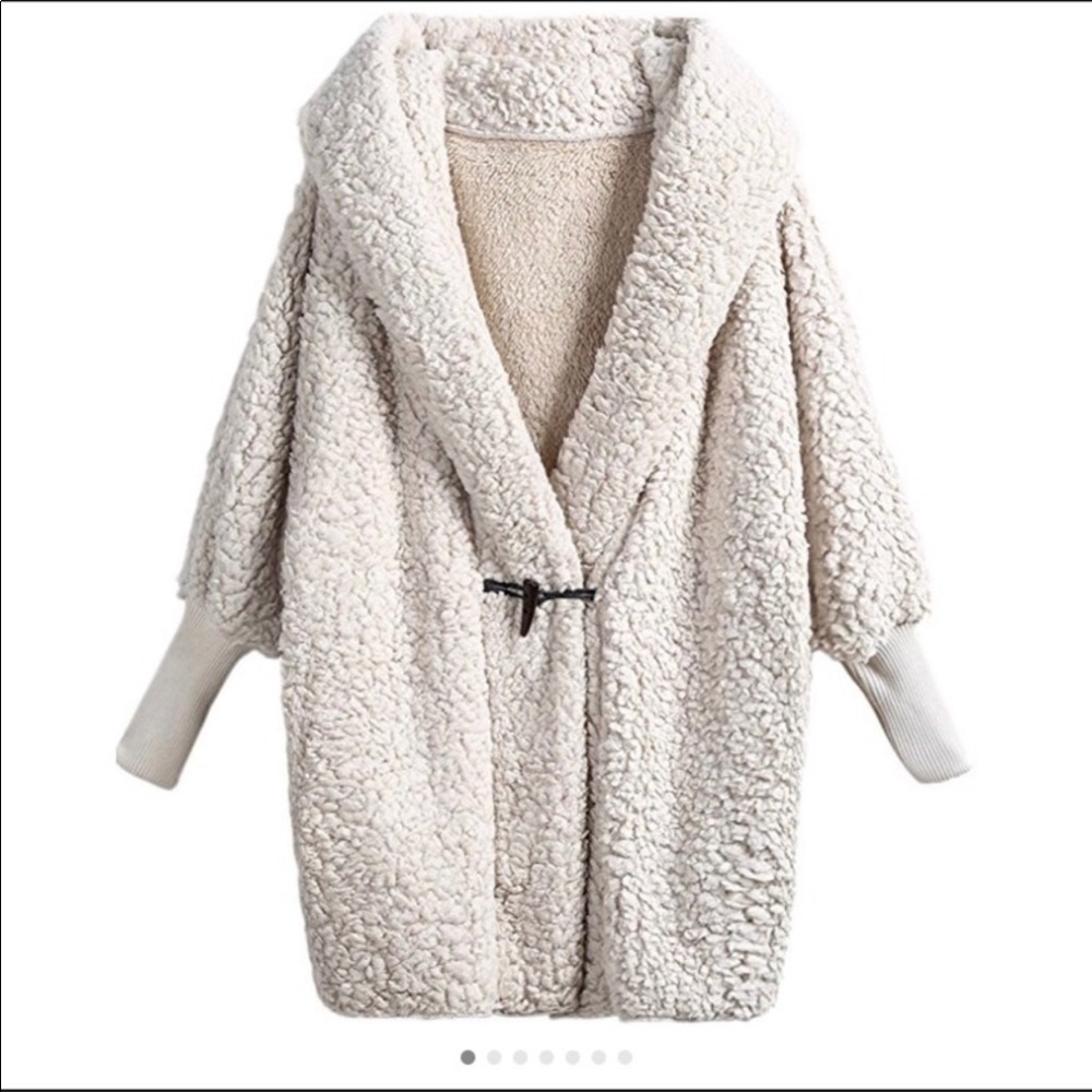 Sherpa teddy bear coat